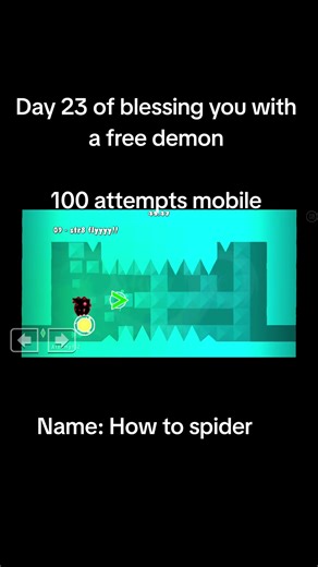 Free demon! Geometry Dash #geometrydash #gd #geodash #freedemon #geometrydashlevel #gdfreedemon