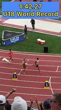 U18 WORLD RECORD: Cooper Lutkenhaus Runs 1:42.27 800m 🧨🧨🧨 #trackandfield #worldrecord #olympics
