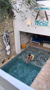 Winter hits different from a Caribbean villa. Private pool, rooftop jacuzzi, and 9 bedrooms for your entire group. Book now on Airbnb and upgrade your winter. | Colonial Beach House