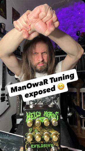 Yorck Segatz on Instagram: "I‘ll explain the specific C sharp tuning used by Ross the Boss of @manowarband_official on „Each Dawn I Die“ and „Gloves of Metal“ Guitar: Gibson Explorer Pedal: Evildrive by @magicpedals Shirt: @visigothslc __________ #metal #manowar #guitar"