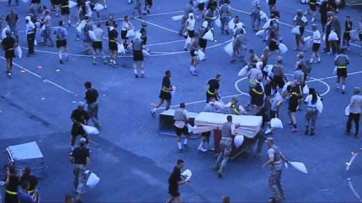West Point Pillow Fight Turns Bloody