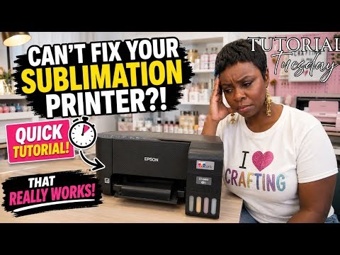 How to Unclog an Epson EcoTank Sublimation Printer (ET-2400) | Quick Fix That REALLY Works!