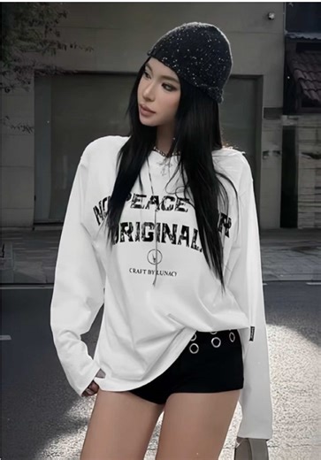 Áo Thun Tay Dài No Peace Longsleeve Basic Form Rộng Unisex Có 2 Màu, chất liệu cotton chính phẩm cao cấp, thoáng mát, mềm mịn, hình in mặt trước áo sắc nét, nam nữ mặc đều đẹp…Mua ở giỏ hàng màu vàng bên góc trái màn hình mình có ghim nha mấy ní 🫶 #review #aothundaitay #fashion #viraltiktok #caitiemcuadau2