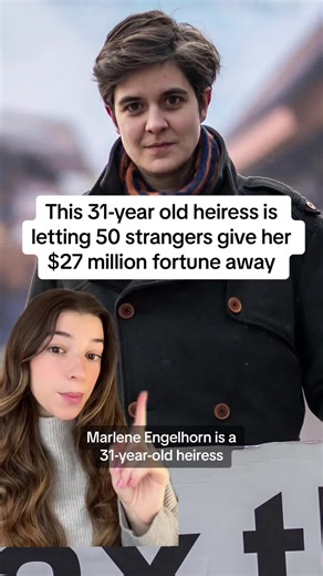 Marlene Engelhorn is letting 50 strangers give her $27 million fortune away: “Extreme wealth as power must be regulated.” #wealth #inheritance #inherit #million #millionaire #heir #heiress #money #moneytips #tax #rich #taxes #moneytok #taxmenow #austria #stranger #strangers #donate #donation #wealthy #basf #power #democracy #greenscreen