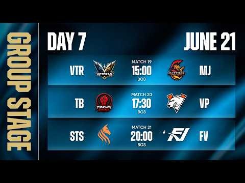 CFS SEA MASTERS 2026 SUMMER [DAY 7] - VTR vs MJ, TB vs VP, STS vs FV