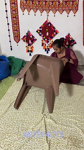 Chair Cover !!! Simple & Easy trick to make plastic chair cover #chairdecor #homeuseful #diy #handmade #diychair #tips #reuse #sewing | Artefact