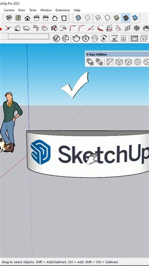 ✅ Apply Image on Curved Surface in SketchUp | No Distortion