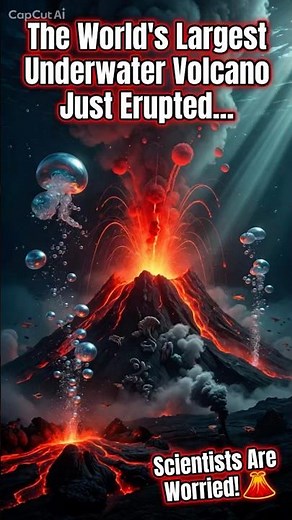 The World’s Largest Underwater Volcano Just Erupted – Scientists Are Worried! 🌋