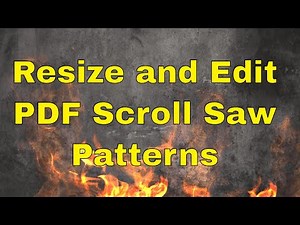 Resizing and basic editing pdf scroll saw patterns with inkscape
