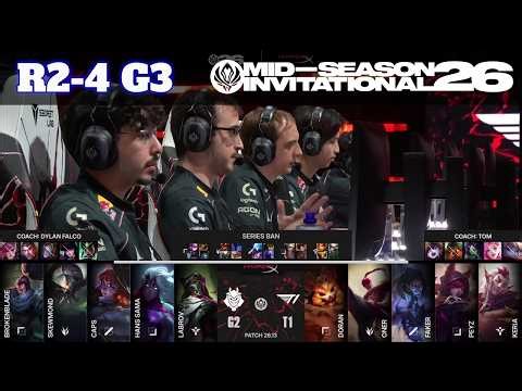 G2 vs T1 - Game 3 | Round 2 LoL MSI 2026 Main Stage | G2 Esports vs T1 G3 full game