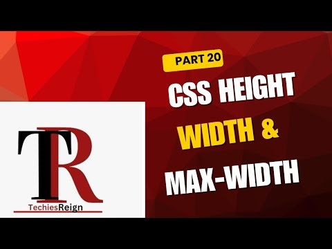 CSS WIDTH & HEIGHT & MAX WIDTH