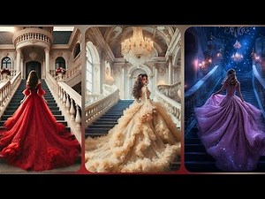 Royal Fantasy Evening Dresses | AI-Generated Elegant & Luxurious Gowns✨👗