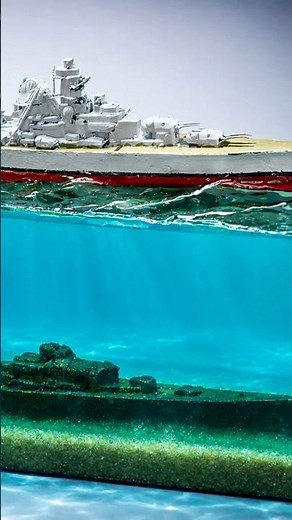 Stunning Bismarck Shipwreck Underwater