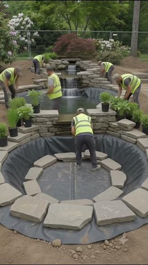 Build a Beautiful Koi Pond Oasis | Amazing DIY Garden Transformation 🐟🌿