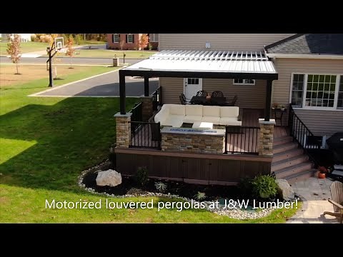 Louvered Pergola • Motorized • Aluminum