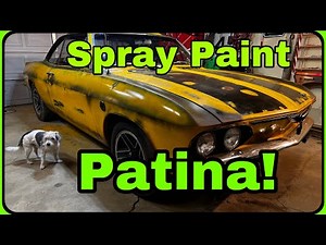 Corvair gets Patina! Fake rust from spray cans!