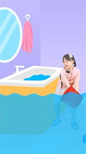 English animation: Mimi is causing trouble again – Turn Off the Tap, Mimi #kids #education #shorts