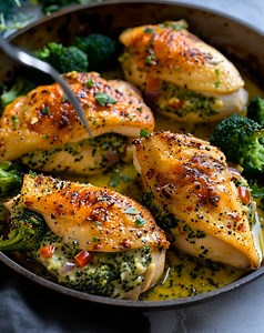 153K views · 557 reactions | Cheesy Broccoli Stuffed Chicken Ingredients  | Flavor Recipes | Facebook