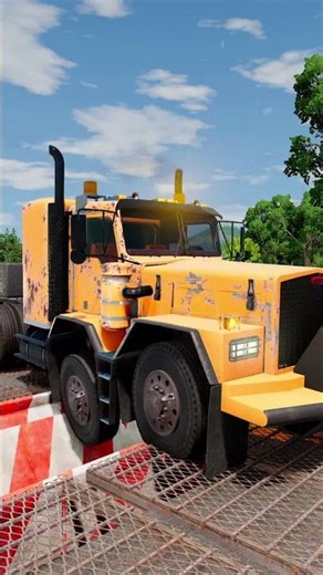 Fire SUV vs Heavy Hauler vs Custom Bus: High Gate Battle! 🔥🚛 | BeamNG.drive