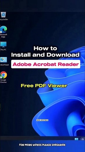 Install Adobe Reader for view PDF files #adobereader #shorts
