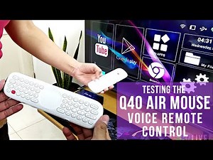 How to connect the Q40 Air Mouse Voice Remote Control (Compatible with H96 MAX TV Box)