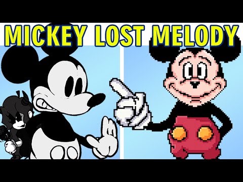 Mickey Mouse Lost Melody VS Friday Night Funkin + Disney Demo Covers (FNF MOD HARD)