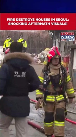 Residents Flee As Fire Ravages One Of Seoul’s Last Remaining Shanty Towns, Destroys Makeshift Homes