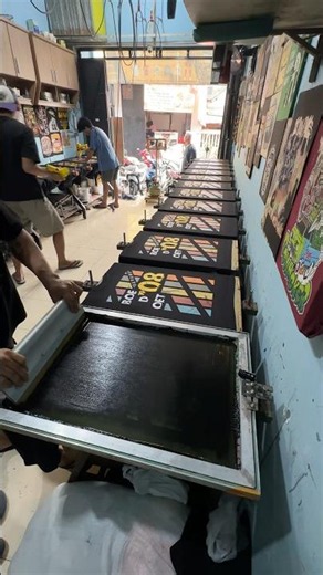 8 color screen printing process