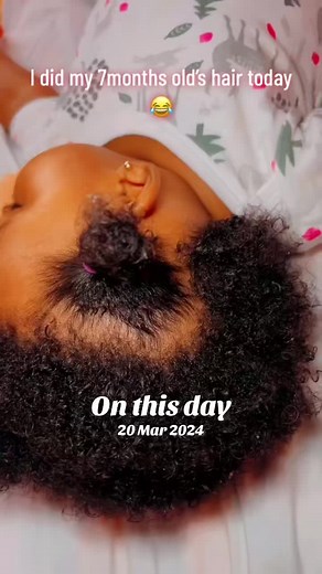 #onthisday Our very first hair video here😆😆🥰🥰 #babyhair #babyhairtutorial #babyhairstyle #babiesoftiktok #baby