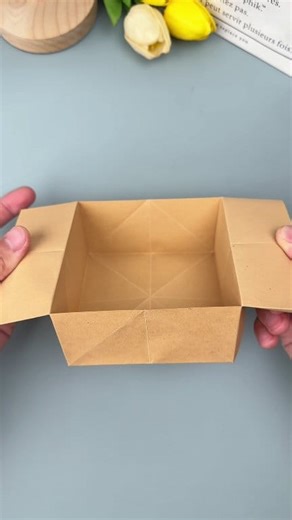 Teach you how to fold the simplest storage box with A4 size. It has a large capacity and is super practical! #Origami #StorageBox #HandmadeOrigami #CreativeHandicraft #fblifestyle | hand made crafts for kids