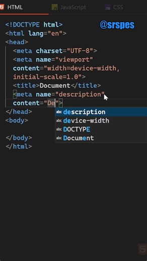 How the meta description tag works in HTML