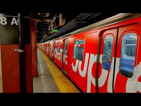 NYC Subway: Supreme Wrapped R143 (L) Train Action