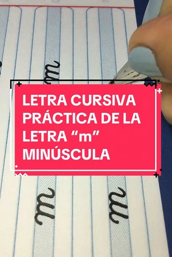 Práctica de Caligrafía: Letra Cursiva 'm'