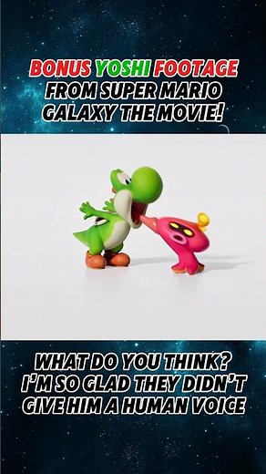 NEW YOSHI CLIP! Super Mario Bros. Galaxy Movie Nintendo Trailer! Chain Chomp, Egg and Luigi Odyssey