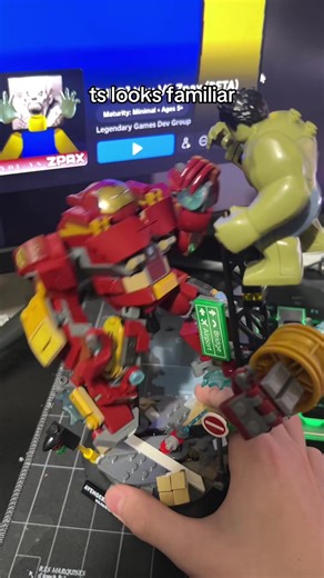 invincible edit lego set?? (hulk vs hulkbuster) #wockst★rz #viral #fyp #lego #invincible