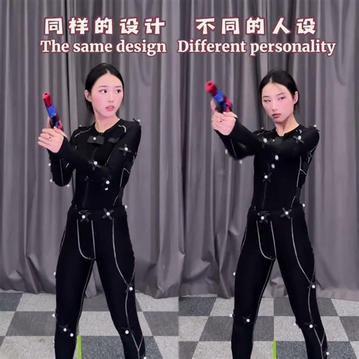 Portraying different assassins with the same movements #motioncapture #performance #game