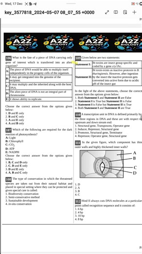 BIOLOGY MCQ NEET PYQ