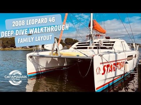 2008 Leopard 46 Family Layout - Full Walkthrough w/ Commentary
