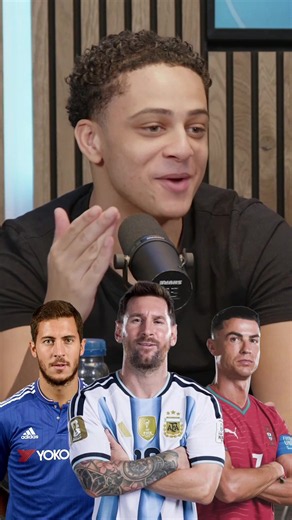Ronaldo the THIRD best player of all time👀 #portugal #ronaldo #hazard #messi #inthenetpodcast