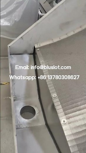 Parabolic Screen in Wastewater Treatment - Parabolic Rundown Screens - Sidehill Screens