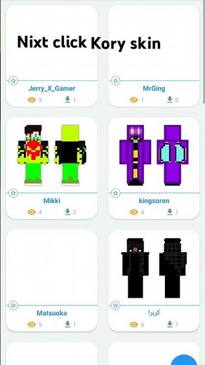 How to download kory skin in #minecraft