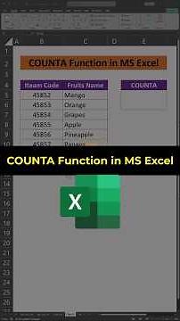 How to Use the COUNTA Function in Excel