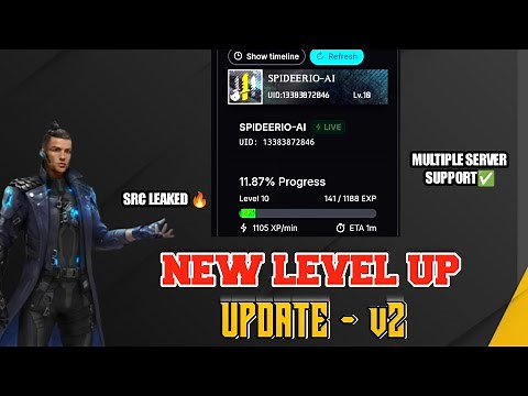 How to Create Free Fire Level Up Bot v2.0 - NEW FASTEST 24/7. | New Src Leaked 🔥