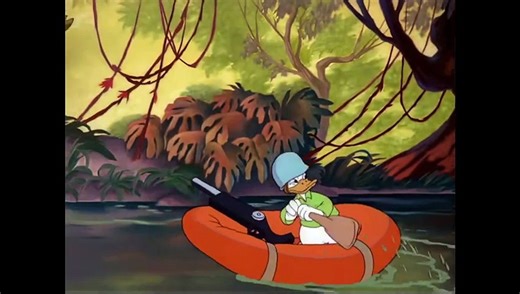 Commando Duck — Disney WWII cartoon, restored
