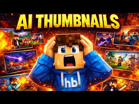 How To Make Viral Minecraft Thumbnails Using AI🔥(free)