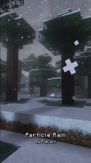Mini Mod Showcase: Particle Rain #minecraft #modscraft