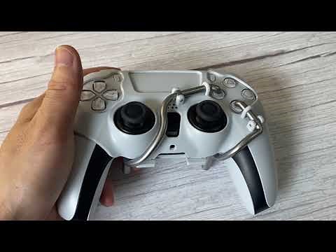 Showing the Leverback MECHANICAL Back Paddles for PS5 DualSense Controller