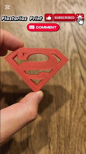 Superman Logo 3D Print ⚡️#3dprinting #superman #power #dcs