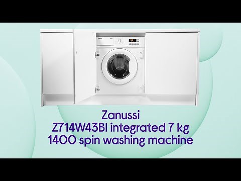 Zanussi Z714W43BI Integrated 7 kg 1400 Spin Washing Machine - Product Overview