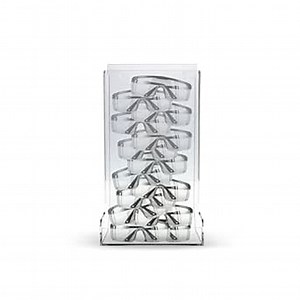 AHS Acrylic Glove Dispenser – Heavy-Duty Clear Holder for Gloves, Masks, Glasses, Shoe Covers, Hair Nets, Trash Bags & More | Freestanding Mount | 8.5"L x 7.2"W x 15.4"H | Pack of 1